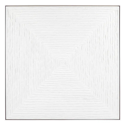 White Vortex Oil On Canvas Painting - Large