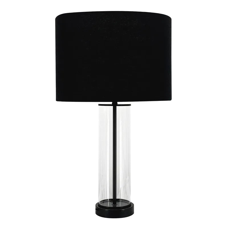 East Side Table Lamp - Black with  Black Shade