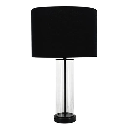 East Side Table Lamp - Black with  Black Shade