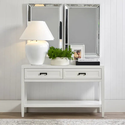 Picasso Table Lamp - White with White Shade
