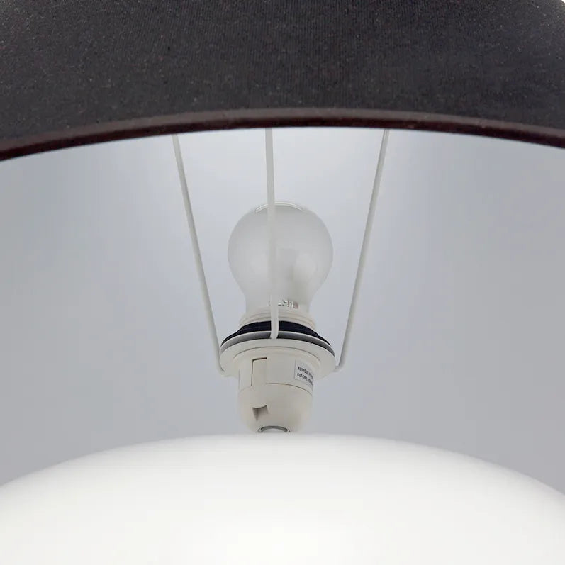 Picasso Table Lamp - White with Black Shade