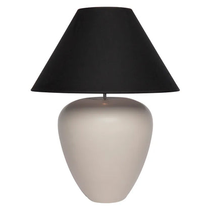 Picasso Table Lamp - Natural with Black Shade