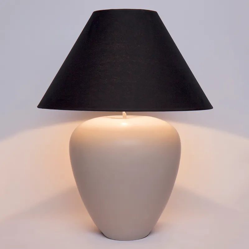 Picasso Table Lamp - Natural with Black Shade