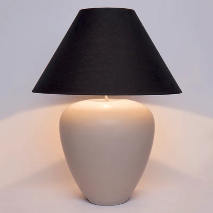 Picasso Table Lamp - Natural with Black Shade