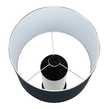 Left Bank Table Lamp - Black with Black Shade
