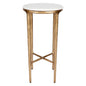 Heston Marble Petite Side Table - Brass