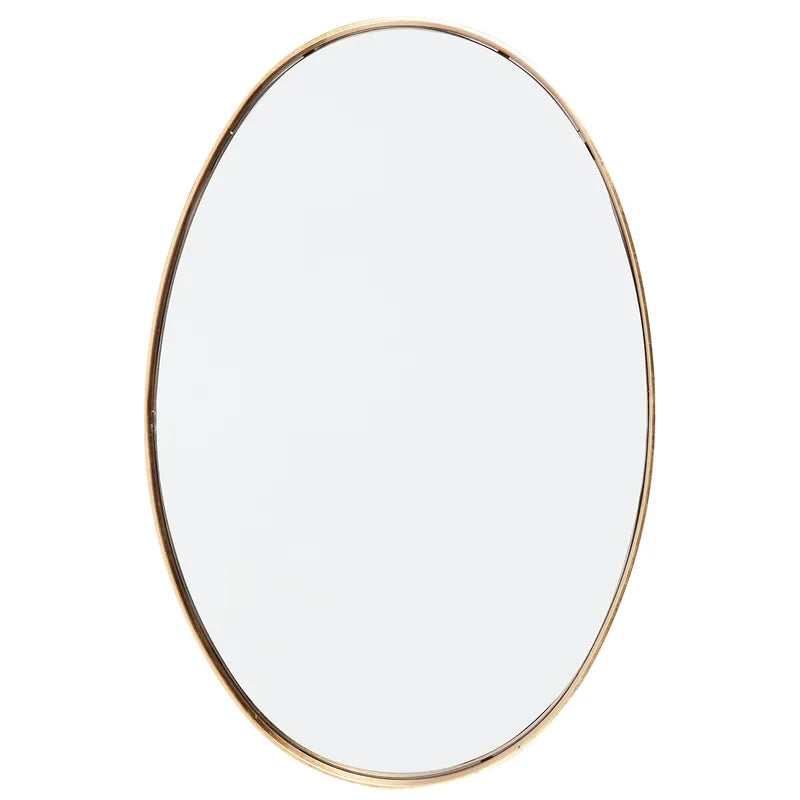 Lucille Oval Wall Mirror - Gold Leaf