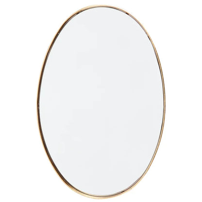 Lucille Oval Wall Mirror - Gold Leaf