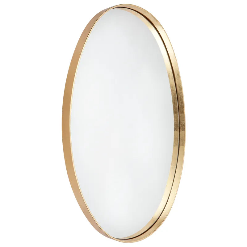 Lucille Oval Wall Mirror - Gold Leaf