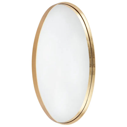 Lucille Oval Wall Mirror - Gold Leaf