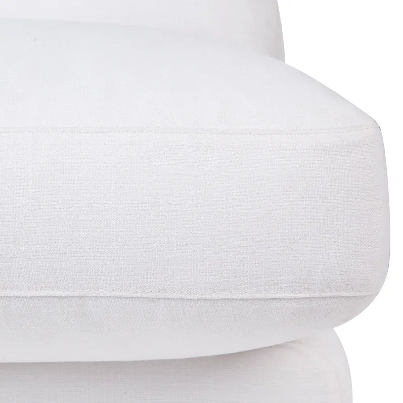 Birkshire Slip Cover Modular Occasional Chair - White Linen