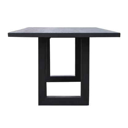 Leeton Oak Dining Table - 2.4m Black