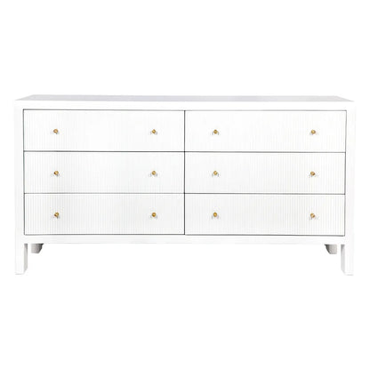 Ariana 6 Drawer Chest - White