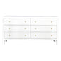 Ariana 6 Drawer Chest - White