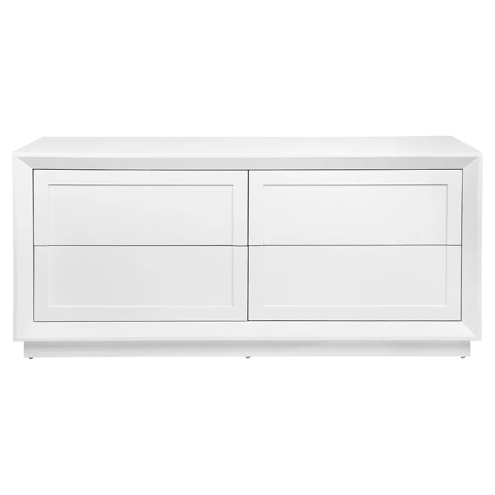 Balmain 4 Drawer Chest - White