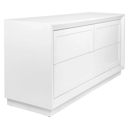 Balmain 4 Drawer Chest - White