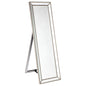 Zeta Cheval Mirror - Antique Silver