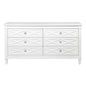 Plantation 6 Drawer Chest - White