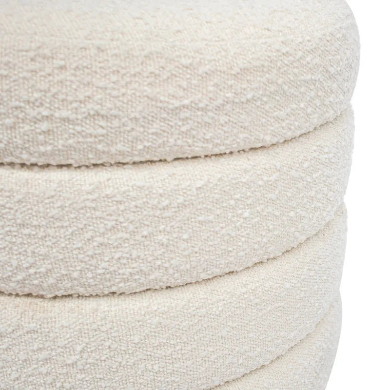 Demi Stool - Off White Linen
