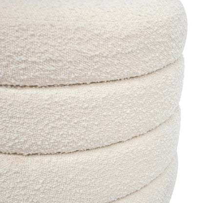 Demi Stool - Off White Linen