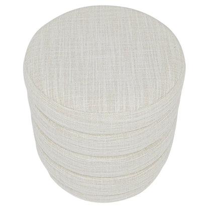 Demi Stool - Off White Linen