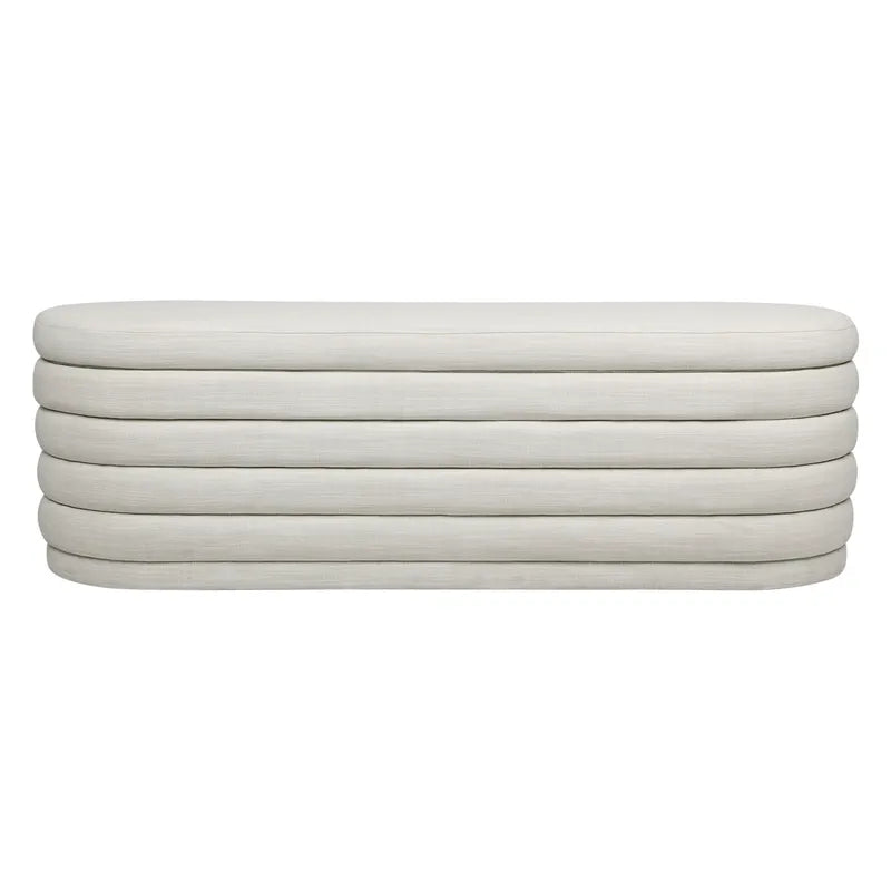 Demi Storage Bench Ottoman - Olive Velvet