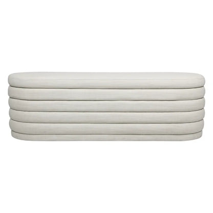 Demi Storage Bench Ottoman - Olive Velvet