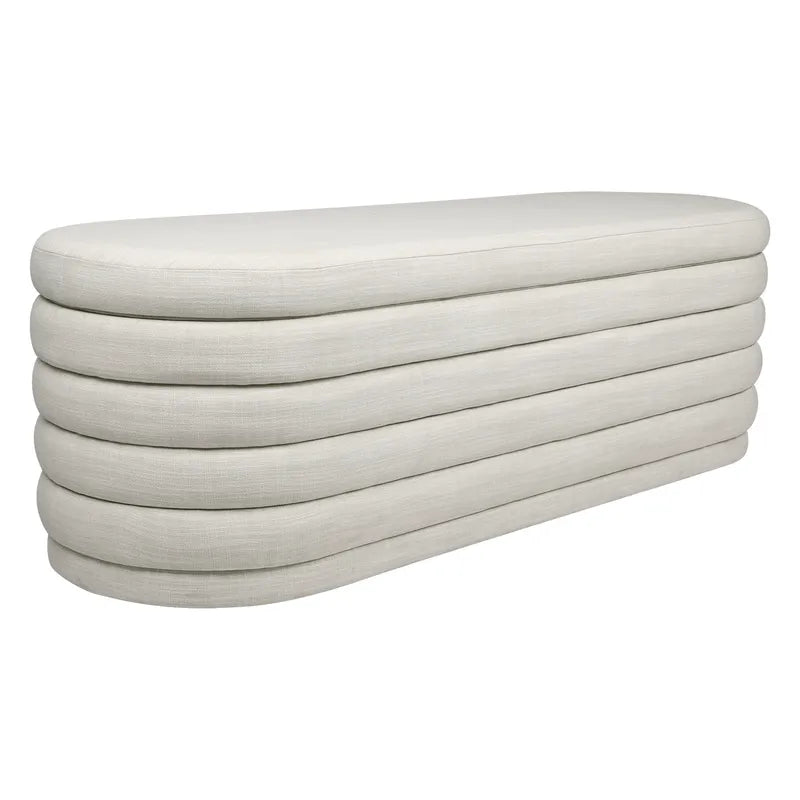 Demi Storage Bench Ottoman - Olive Velvet