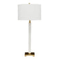 Essex Marble Table Lamp - White