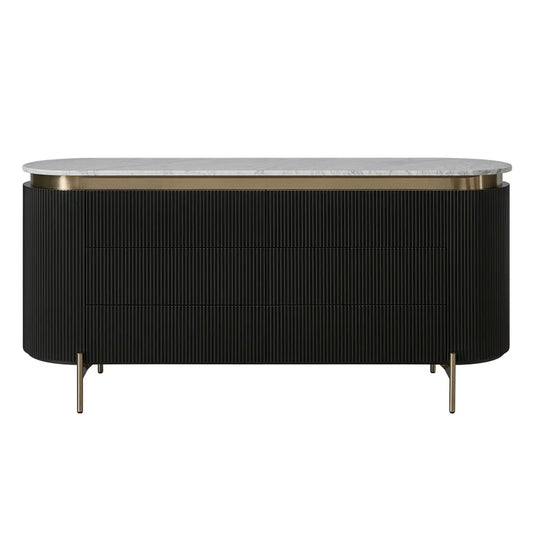 Demarco 6 Drawer Chest - Black