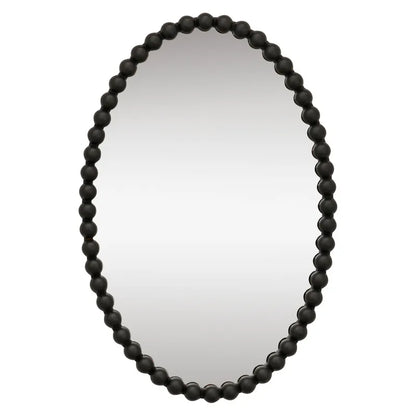 Esme Oval Wall Mirror - Black