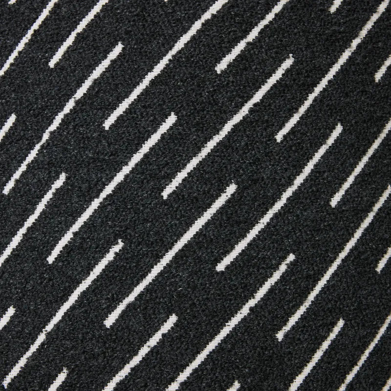 Orta Stool - Black Jacquard