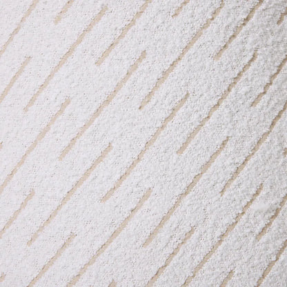 Orta Stool - White Jacquard