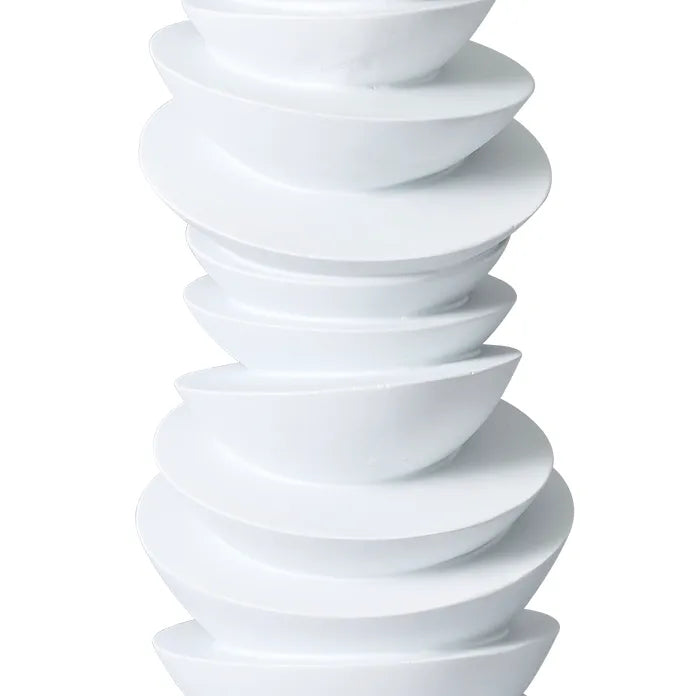 Mendoza Table Lamp - White w Off White Shade