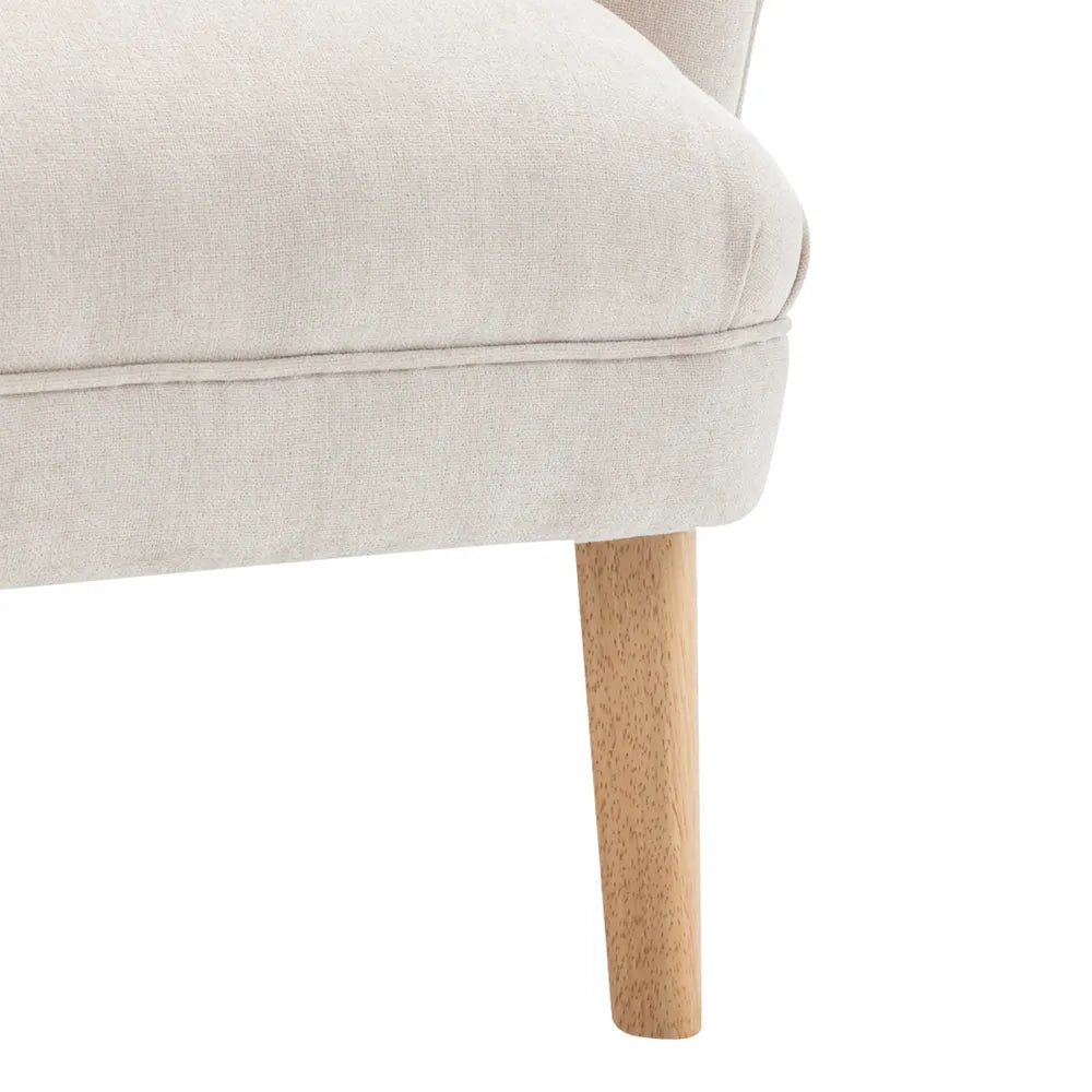 Elsa Arm Chair - Cream Chenille