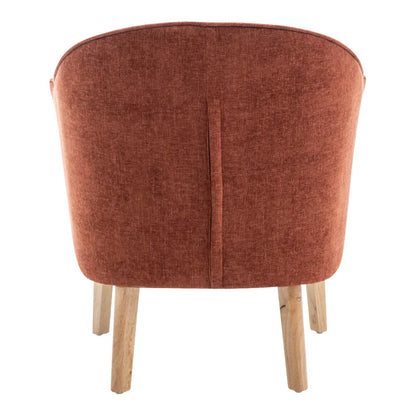 Elsa Arm Chair Chair - Terracotta Chenille