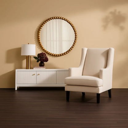 Gable Arm Chair Chair - Pearl Chenille