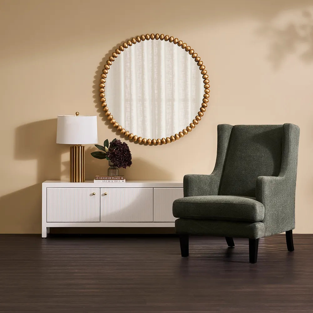 Gable Arm Chair Chair - Winter Moss Chenille