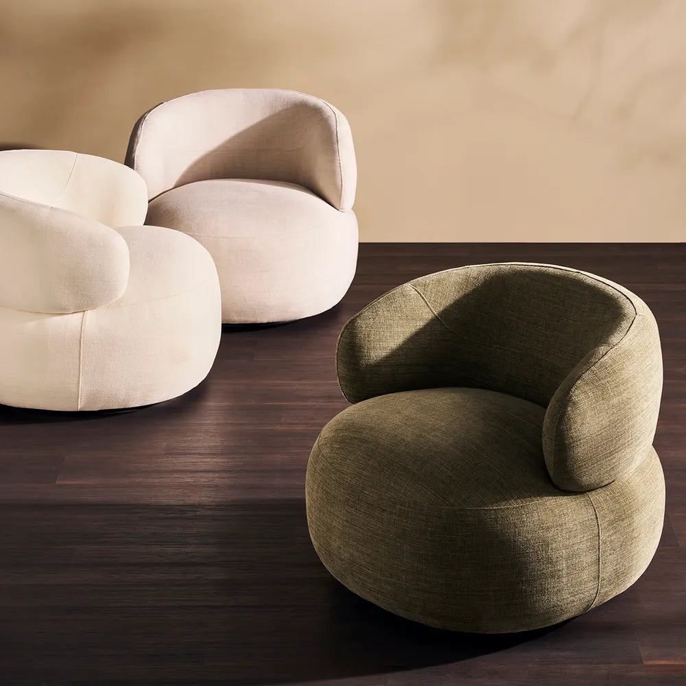 Greenwich Swivel Occasional Chair - Sage Chenille