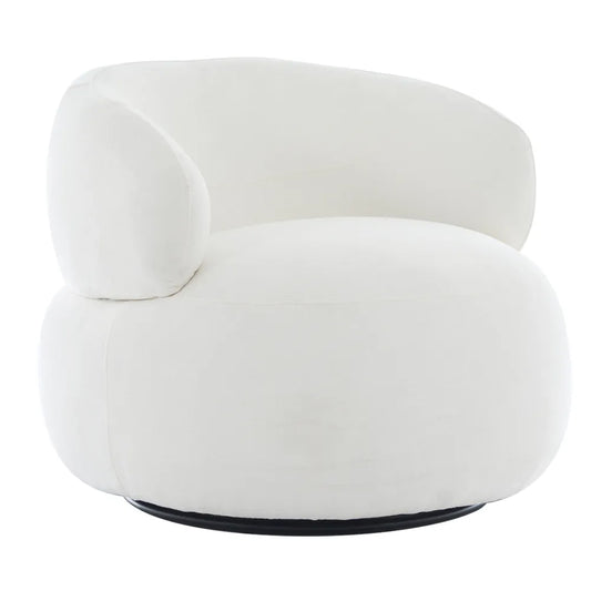 Greenwich Swivel Occasional Chair - Ivory Chenille