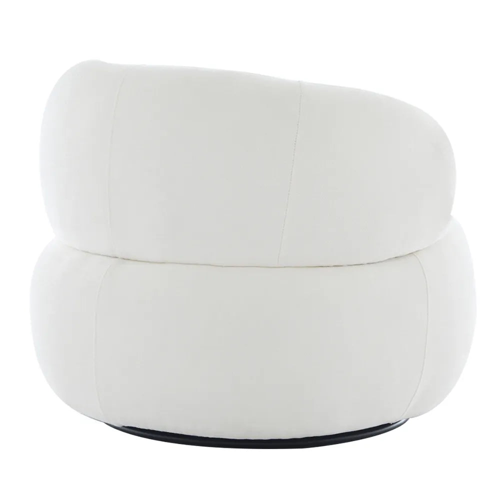 Greenwich Swivel Occasional Chair - Ivory Chenille