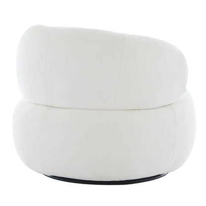 Greenwich Swivel Occasional Chair - Ivory Chenille