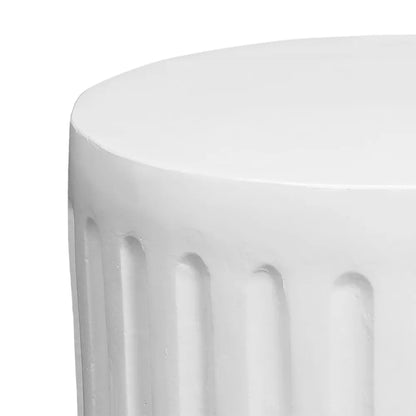Caleb Side Table - White