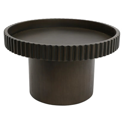Blythe Footed Bowl - Large Dark Brown
