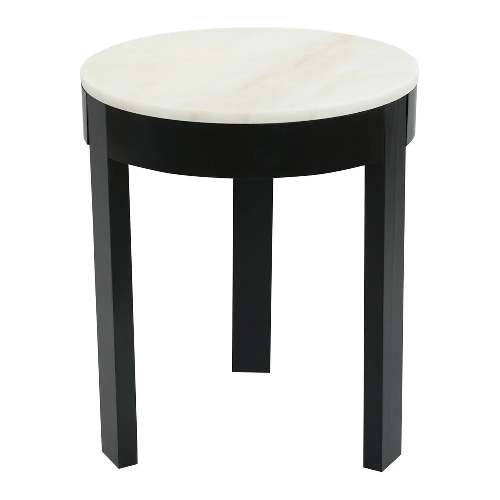 Oliver Marble Side Table - Large Black