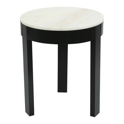 Oliver Marble Side Table - Large Black