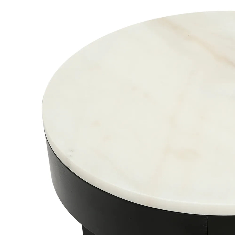 Oliver Marble Side Table - Large Black