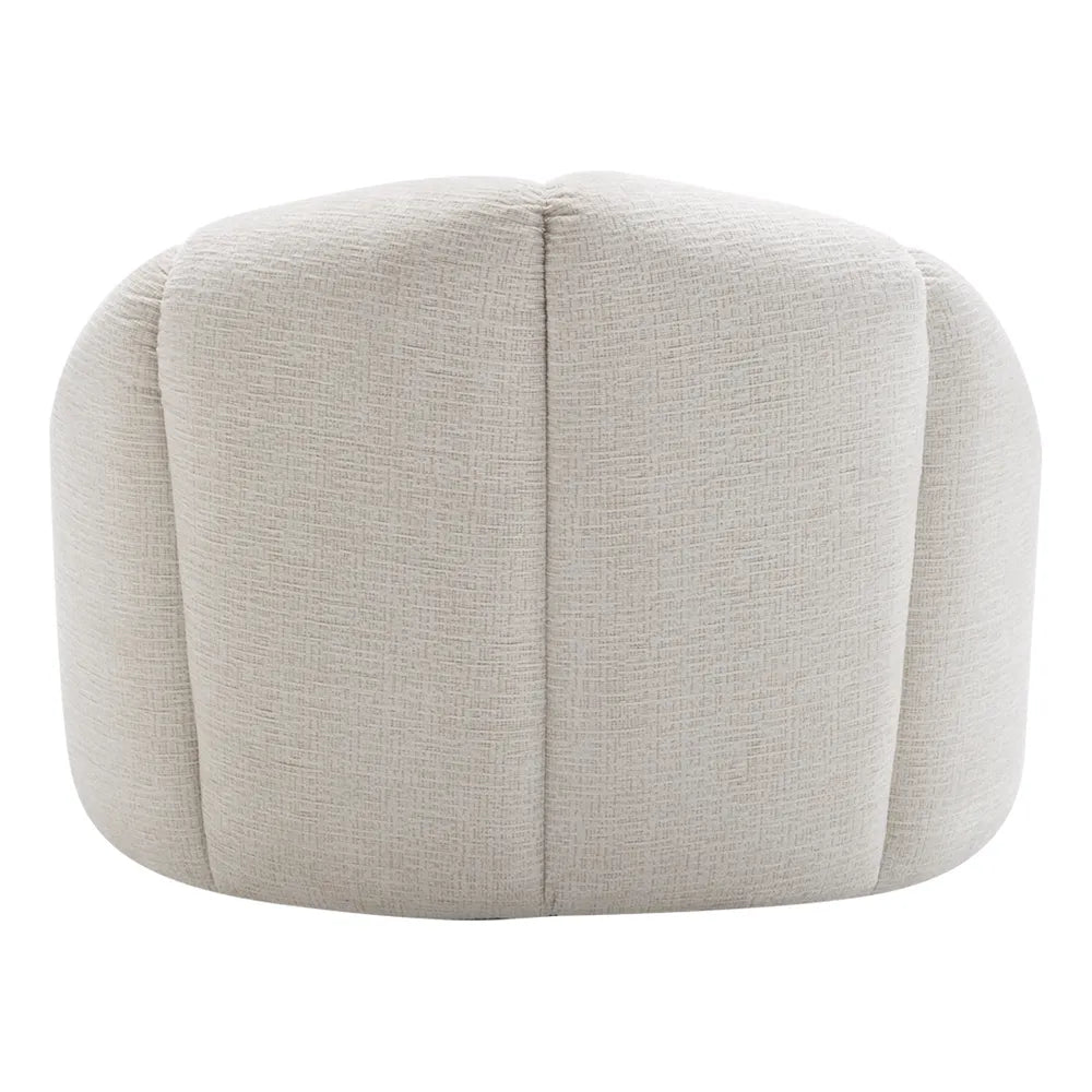 Avalon Swivel Occasional Chair - Cream Chenille