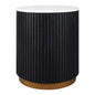 Mason Round Side Table - Black
