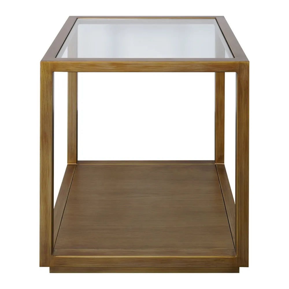 Sadie Square Side Table - Large Antique Gold